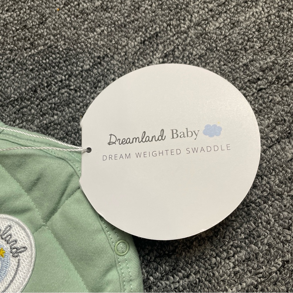 Dreamland baby Quilted weighed Green Baby Sleep Sack Swaddle - Picture 11 of 16